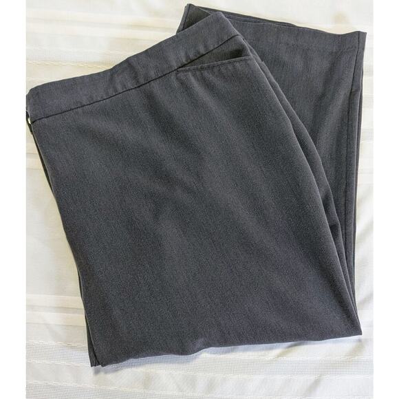 Avenue Womens Plus Size Super Stretch Trousers Ankle Pants Gray US SZ30P - Picture 1 of 12